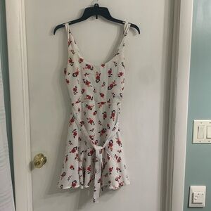 Womens sleeveless floral print dress